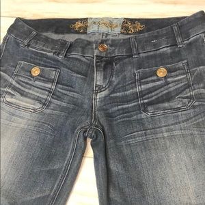 Express Jeans Zelda wide leg slim fit ultra low